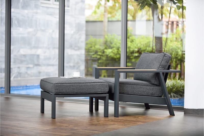 Palau Utefåtölj - Grå - Utemöbler & utemiljö - Utestol & trädgårdsstol - Utefåtölj & loungefåtölj