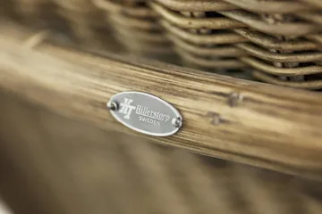 Praktö Fåtölj med Fotpall Naturrotting - Hillerstorp - Utemöbler & utemiljö - Loungemöbler - Loungestol utomhus