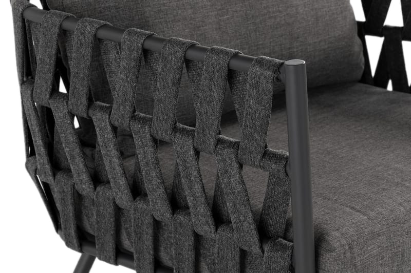 Sandina Utefåtölj – Loungefåtölj för Utemöbler - Svart / Grå - Utemöbler & utemiljö - Utestol & trädgårdsstol - Utefåtölj & loungefåtölj