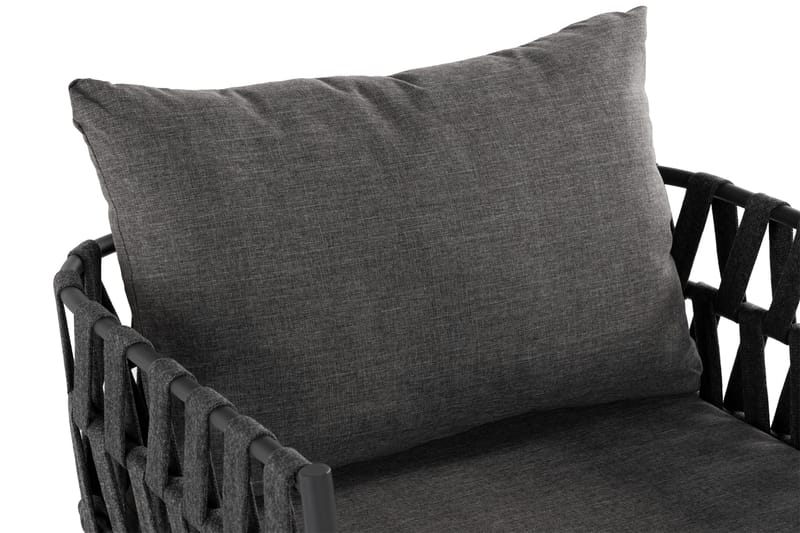 Sandina Utefåtölj – Loungefåtölj för Utemöbler - Svart / Grå - Utemöbler & utemiljö - Utestol & trädgårdsstol - Utefåtölj & loungefåtölj