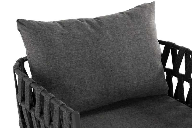 Sandina Utefåtölj – Loungefåtölj för Utemöbler - Svart / Grå - Utemöbler & utemiljö - Utestol & trädgårdsstol - Utefåtölj & loungefåtölj