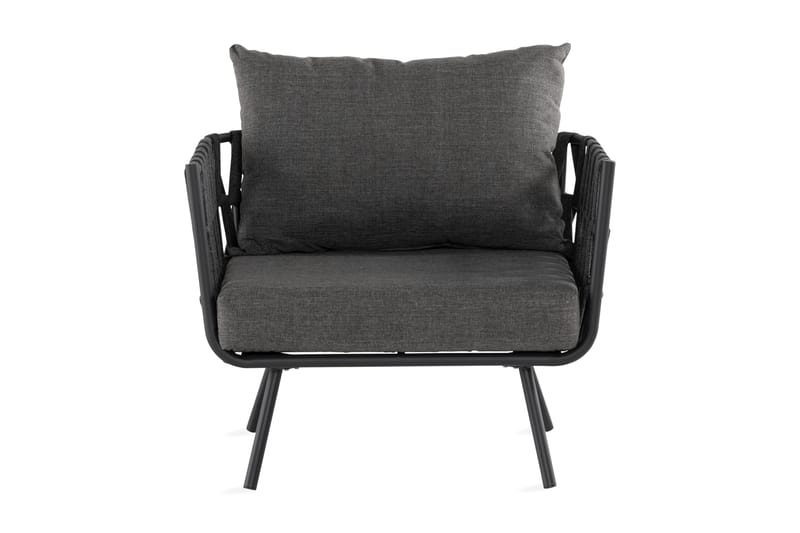 Sandina Utefåtölj – Loungefåtölj för Utemöbler - Svart / Grå - Utemöbler & utemiljö - Utestol & trädgårdsstol - Utefåtölj & loungefåtölj