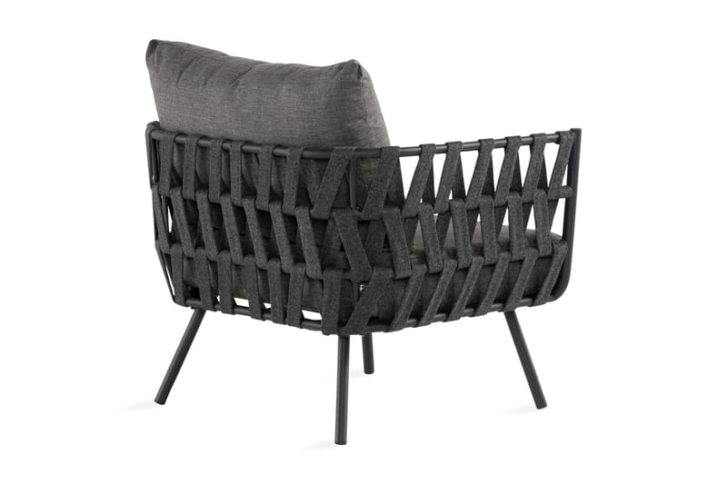 Sandina Utefåtölj – Loungefåtölj för Utemöbler - Svart / Grå - Utemöbler & utemiljö - Utestol & trädgårdsstol - Utefåtölj & loungefåtölj