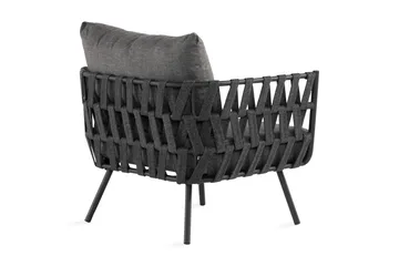 Sandina Utefåtölj – Loungefåtölj för Utemöbler - Svart / Grå - Utemöbler & utemiljö - Utestol & trädgårdsstol - Utefåtölj & loungefåtölj