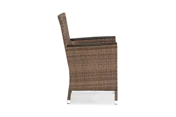 Thor Lyx Utefåtölj med Armledare - Loungefåtölj för Utemöbler i Konstrotting - Brun - Utemöbler & utemiljö - Utestol & trädgårdsstol - Utefåtölj & loungefåtölj