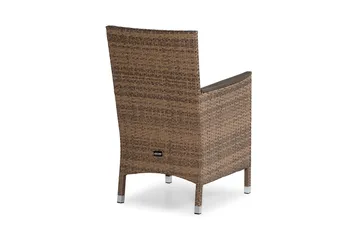 Thor Lyx Utefåtölj med Armledare - Loungefåtölj för Utemöbler i Konstrotting - Brun - Utemöbler & utemiljö - Utestol & trädgårdsstol - Utefåtölj & loungefåtölj