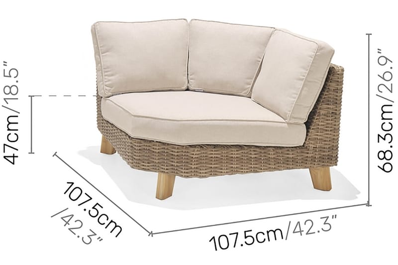 Utefåtölj Bahamas - Beige - Utemöbler & utemiljö - Utestol & trädgårdsstol - Utefåtölj & loungefåtölj