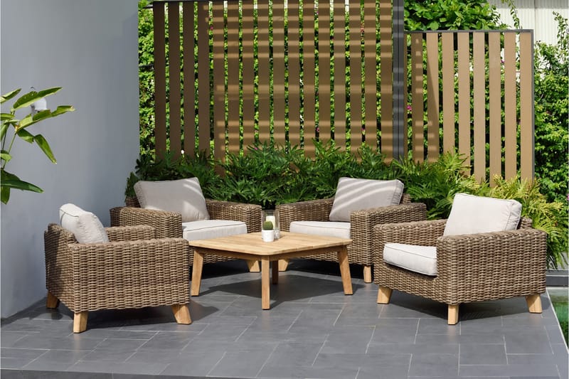 Utefåtölj Bahamas - Beige - Utemöbler & utemiljö - Utestol & trädgårdsstol - Utefåtölj & loungefåtölj