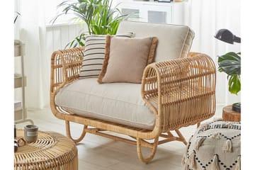 Utefåtölj Dolcedo - Rotting/Beige - Utemöbler & utemiljö - Utestol & trädgårdsstol - Utefåtölj & loungefåtölj