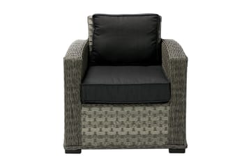 Utefåtölj Geneva Med Kuddar 78x75x78 cm Grå - Utemöbler & utemiljö - Utestol & trädgårdsstol - Utefåtölj & loungefåtölj