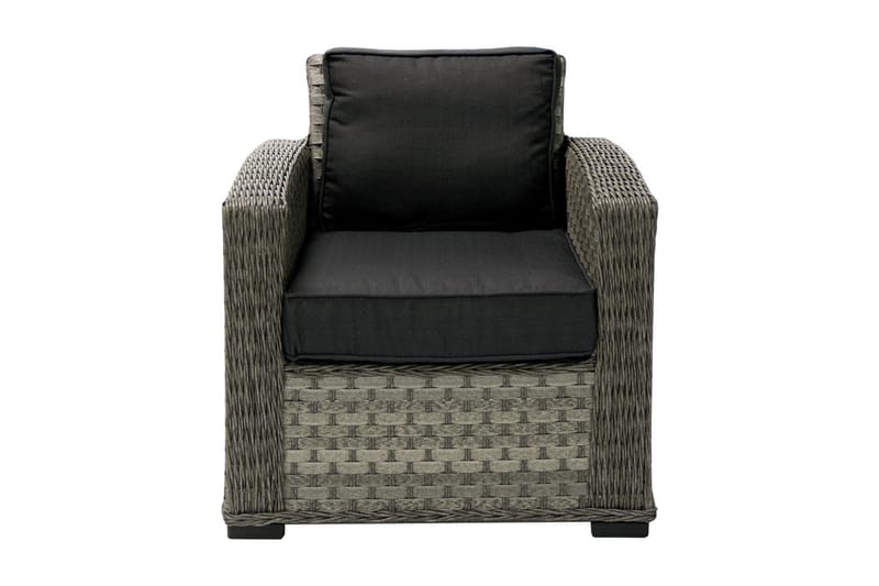 Utefåtölj Geneva Med Kuddar 78x75x78 cm Grå - Utemöbler & utemiljö - Utestol & trädgårdsstol - Utefåtölj & loungefåtölj