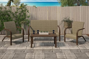 Utefåtölj Grå 2-pack - Dorel Home - Utem�öbler & utemiljö - Utestol & trädgårdsstol - Utefåtölj & loungefåtölj