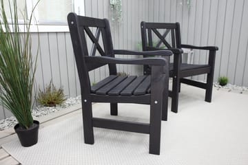 Utefåtölj Olivo - Svart - Utemöbler & utemiljö - Utestol & trädgårdsstol - Utefåtölj & loungefåtölj