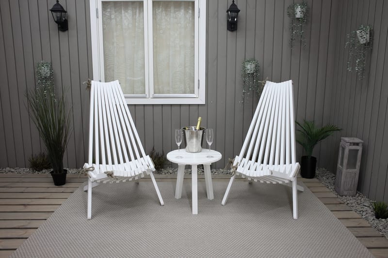 Wellner Utefåtölj - Vit - Utemöbler & utemiljö - Utestol & trädgårdsstol - Utefåtölj & loungefåtölj
