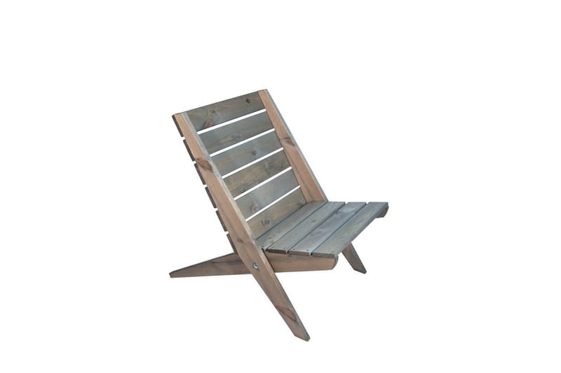 Utestol EcoFurn Granny Furu Oljad Grå, Grå