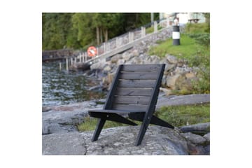 Utestol EcoFurn Granny Furu Oljad Svart - Svart - Utemöbler & utemiljö - Utestol & trädgårdsstol - Utefåtölj & loungefåtölj