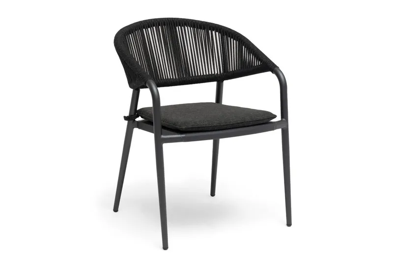 Utestol Hillerstorp Ekeryd 4-pack Antracitgrå