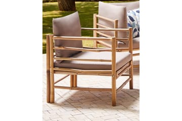 Villa Castelli Utefåtölj - Ljusbrun/Beige - Utemöbler & utemiljö - Utestol & trädgårdsstol - Utefåtölj & loungefåtölj