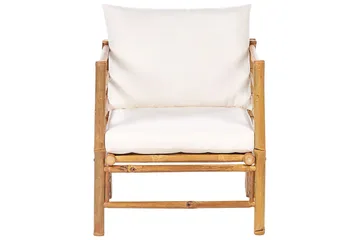 Villa Castelli Utefåtölj - Vit/Ljusbrun - Utemöbler & utemiljö - Utestol & trädgårdsstol - Utefåtölj & loungefåtölj