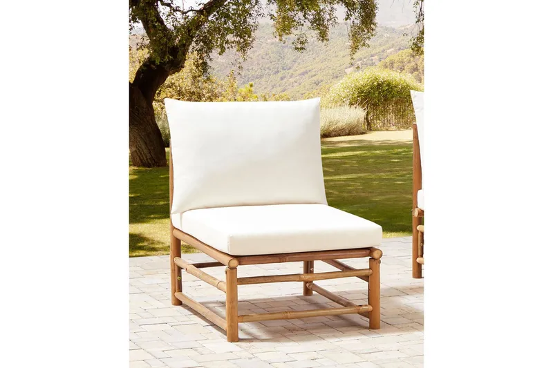 Villa Castelli Utefåtölj - Vit/Ljusbrun - Utemöbler & utemiljö - Utestol & trädgårdsstol - Utefåtölj & loungefåtölj