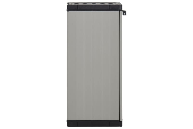 beBasic Trädgårdsskåp med 1 hylla grå och svart 35x40x85 cm - Grey - Dynbox & dynlåda