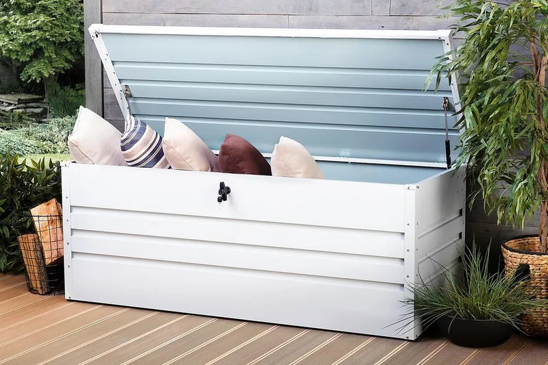 Cebrosa Dynlåda 165 cm - Vit - Utemöbler & utemiljö - Utomhusförvaring - Dynförvaring - Dynbox & dynlåda