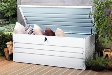 Cebrosa Dynlåda 165 cm - Vit - Utemöbler & utemiljö - Utomhusförvaring - Dynförvaring - Dynbox & dynlåda