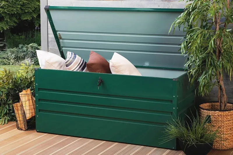 Cebrosa Dynlåda 62|132|64 cm - Grön - Utemöbler & utemiljö - Utomhusförvaring - Dynförvaring - Dynbox & dynlåda