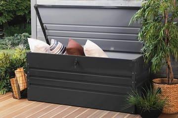 Cebrosa Dynlåda 62|132|64 cm - Svart/Grå - Utemöbler & utemiljö - Utomhusförvaring - Dynförvaring - Dynbox & dynlåda