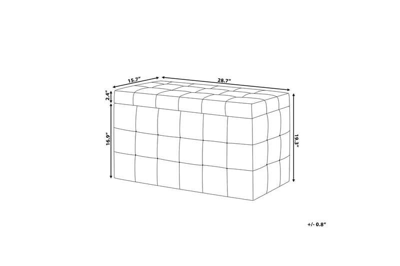 Dynbo| Michigan 42|72|40 cm - Ljusblå - Dynbox & dynlåda