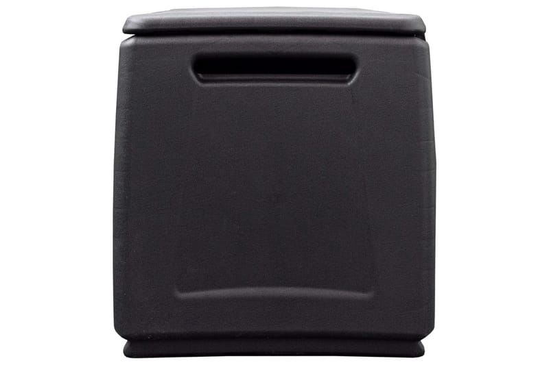 Dynbox 138x53x57 cm 330 L mörkgrå och svart - Grå - Dynbox & dynlåda