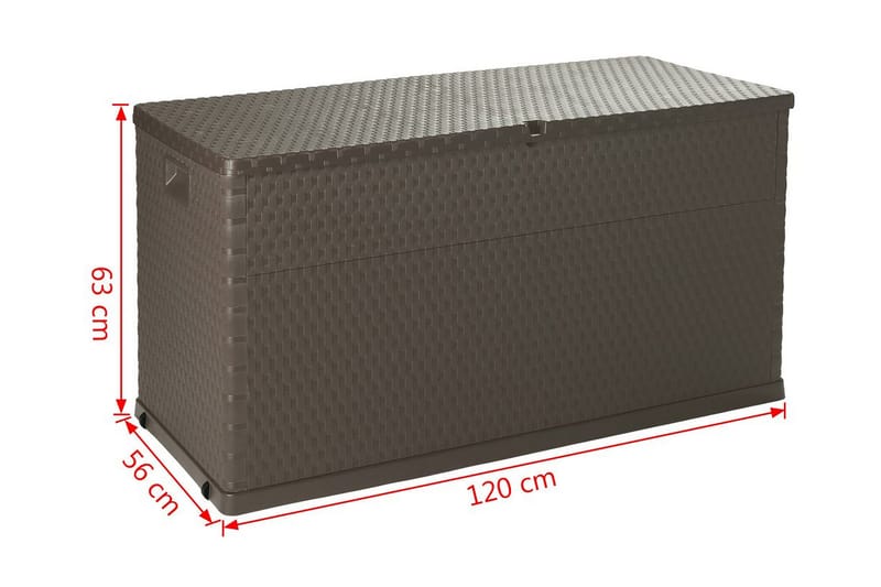 Dynbox brun 120x56x63 cm PP-rotting - Brun - Dynbox & dynlåda