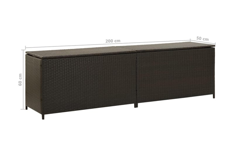 Dynbox konstrotting 200x50x60 cm brun - Brun - Dynbox & dynlåda