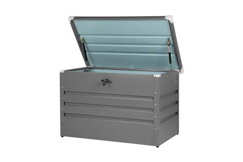 Dynlåda 100 x 62 cm grå CEBROSA - Grå - Utemöbler & utemiljö - Utomhusförvaring - Dynförvaring - Dynbox & dynlåda