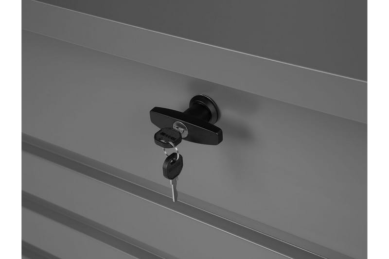 Dynlåda 132 x 62 cm grå CEBROSA - Grå - Utemöbler & utemiljö - Utomhusförvaring - Dynförvaring - Dynbox & dynlåda