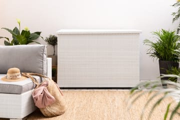 Gigant Stor vattentät Dynbox - Dynlåda i konstrotting - Vit - Utemöbler & utemiljö - Utomhusförvaring - Dynförvaring - Dynbox & dynlåda