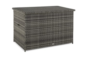 Gigant vattentät dynbox XL utomhus - Dynlåda i konstrotting (B150xD90xH101 cm) - Grå - Utemöbler & utemiljö - Utomhusförvaring - Dynförvaring - Dynbox & dynlåda