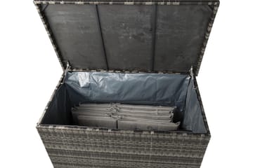 Gigant vattentät dynbox XL utomhus - Dynlåda i konstrotting (B150xD90xH101 cm) - Grå - Utemöbler & utemiljö - Utomhusförvaring - Dynförvaring - Dynbox & dynlåda