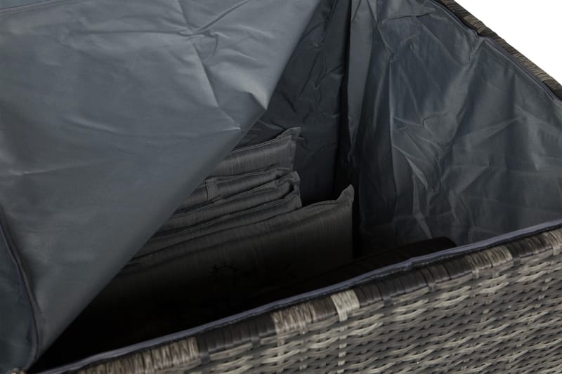 Gigant vattentät dynbox XL utomhus - Dynlåda i konstrotting (B150xD90xH101 cm) - Grå - Utemöbler & utemiljö - Utomhusförvaring - Dynförvaring - Dynbox & dynlåda