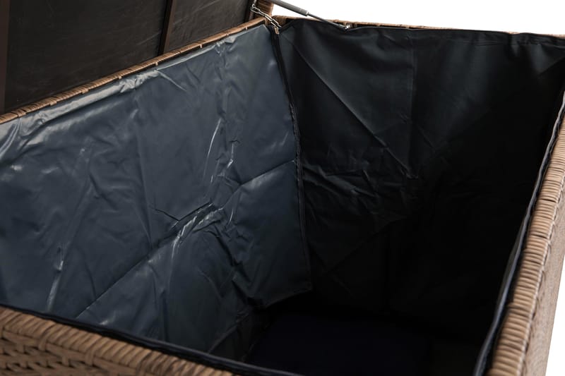 Gigant vattentät dynbox XL utomhus - Dynlåda i konstrotting (B150xD90xH101 cm) - Sand - Utemöbler & utemiljö - Utomhusförvaring - Dynförvaring - Dynbox & dynlåda