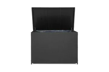 Gigant vattentät dynbox XL utomhus - Dynlåda i konstrotting (B150xD90xH101 cm) - Svart - Utemöbler & utemiljö - Utomhusförvaring - Dynförvaring - Dynbox & dynlåda