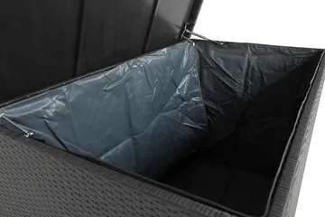 Gigant vattentät dynbox XL utomhus - Dynlåda i konstrotting (B150xD90xH101 cm) - Svart - Utemöbler & utemiljö - Utomhusförvaring - Dynförvaring - Dynbox & dynlåda