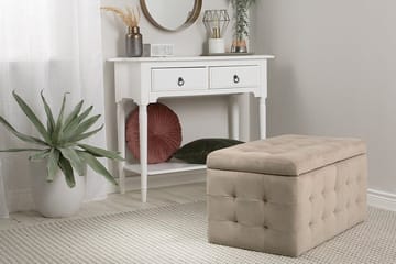 Michigan Dynbo| 42|72|40 cm - Brun - Möbler - Fåtölj & stolar - Pall & puff - Fotpallar