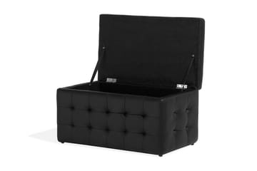 Michigan Dynbo| 42|72|40 cm - Svart - Möbler - Fåtölj & stolar - Pall & puff - Fotpallar