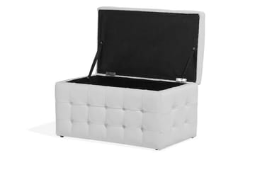 Michigan Förvaringslåda |42|72|40 cm - Vit - Möbler - Fåtölj & stolar - Pall & puff - Fotpallar