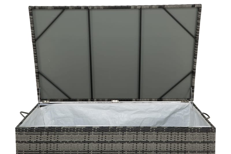 Sydney vattentät dynbox Large utomhus - Dynlåda i konstrotting (B140xD80xH90 cm) - Grå - Utemöbler & utemiljö - Utomhusförvaring - Dynförvaring - Dynbox & dynlåda
