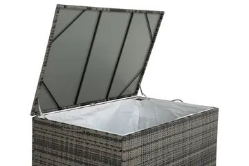 Sydney vattentät dynbox Large utomhus - Dynlåda i konstrotting (B140xD80xH90 cm) - Grå - Utemöbler & utemiljö - Utomhusförvaring - Dynförvaring - Dynbox & dynlåda