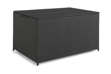Sydney vattentät dynbox Large utomhus - Dynlåda i konstrotting (B140xD80xH90 cm) - Svart - Utemöbler & utemiljö - Utomhusförvaring - Dynförvaring - Dynbox & dynlåda