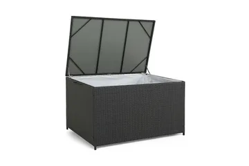 Sydney vattentät dynbox Large utomhus - Dynlåda i konstrotting (B140xD80xH90 cm) - Svart - Utemöbler & utemiljö - Utomhusförvaring - Dynförvaring - Dynbox & dynlåda