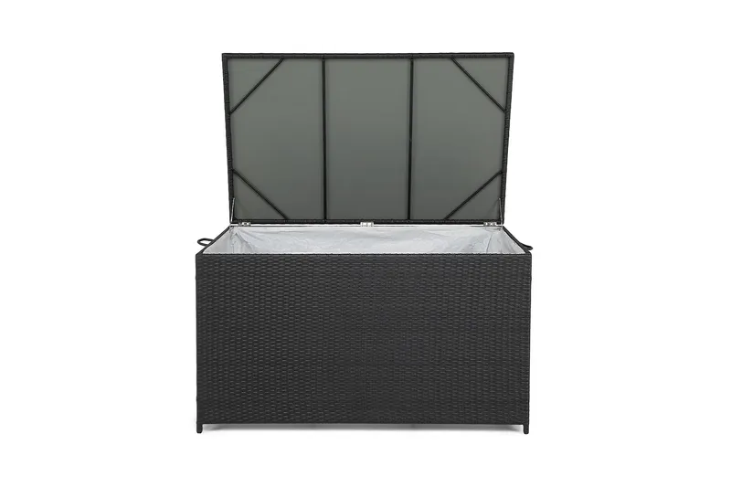 Sydney vattentät dynbox Large utomhus - Dynlåda i konstrotting (B140xD80xH90 cm) - Svart - Utemöbler & utemiljö - Utomhusförvaring - Dynförvaring - Dynbox & dynlåda